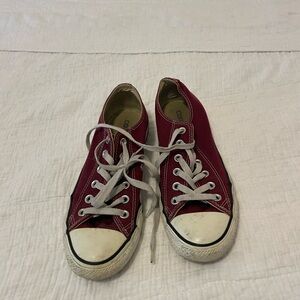 Converse Burgundy Low-Top Sneakers